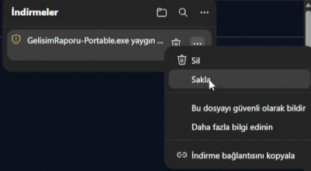 İndirmeler listesi — Sakla